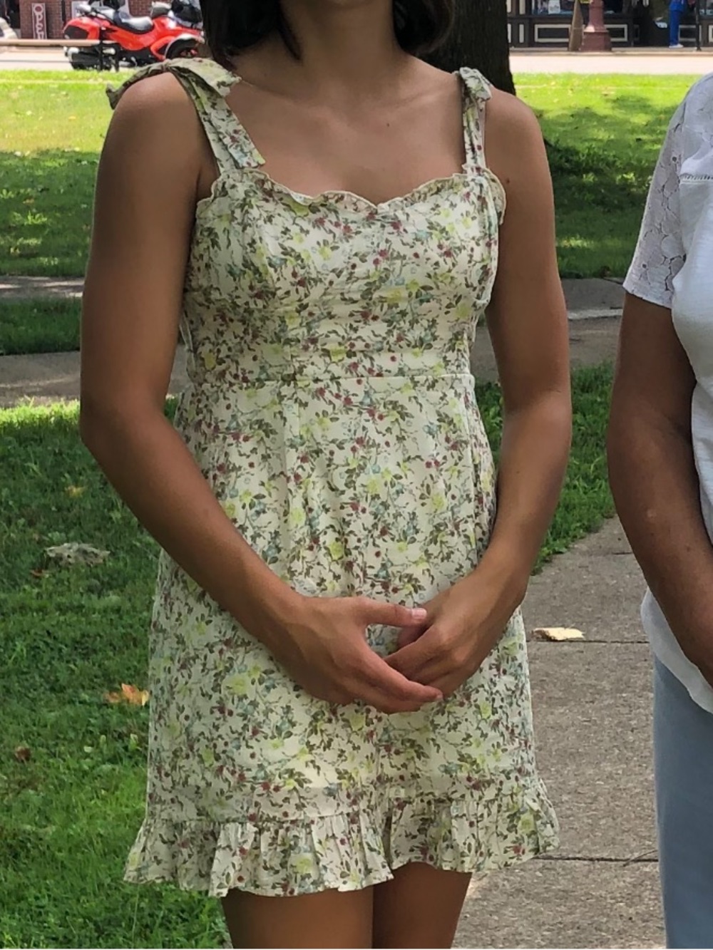 wild fable Cream Floral Sundress